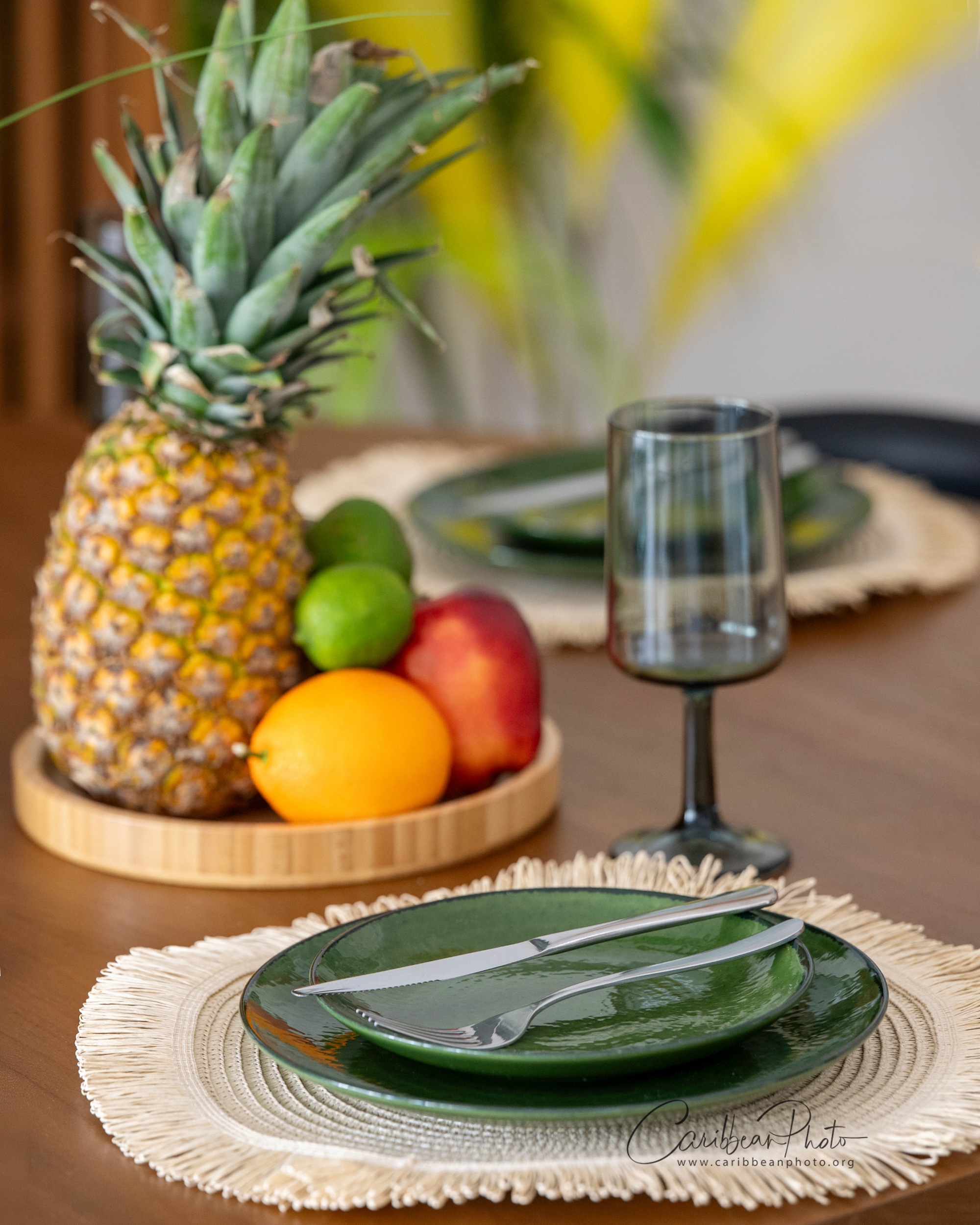 Estrella Garden One Bedroom in Dominicus - timber and woven textures - Home Now Design