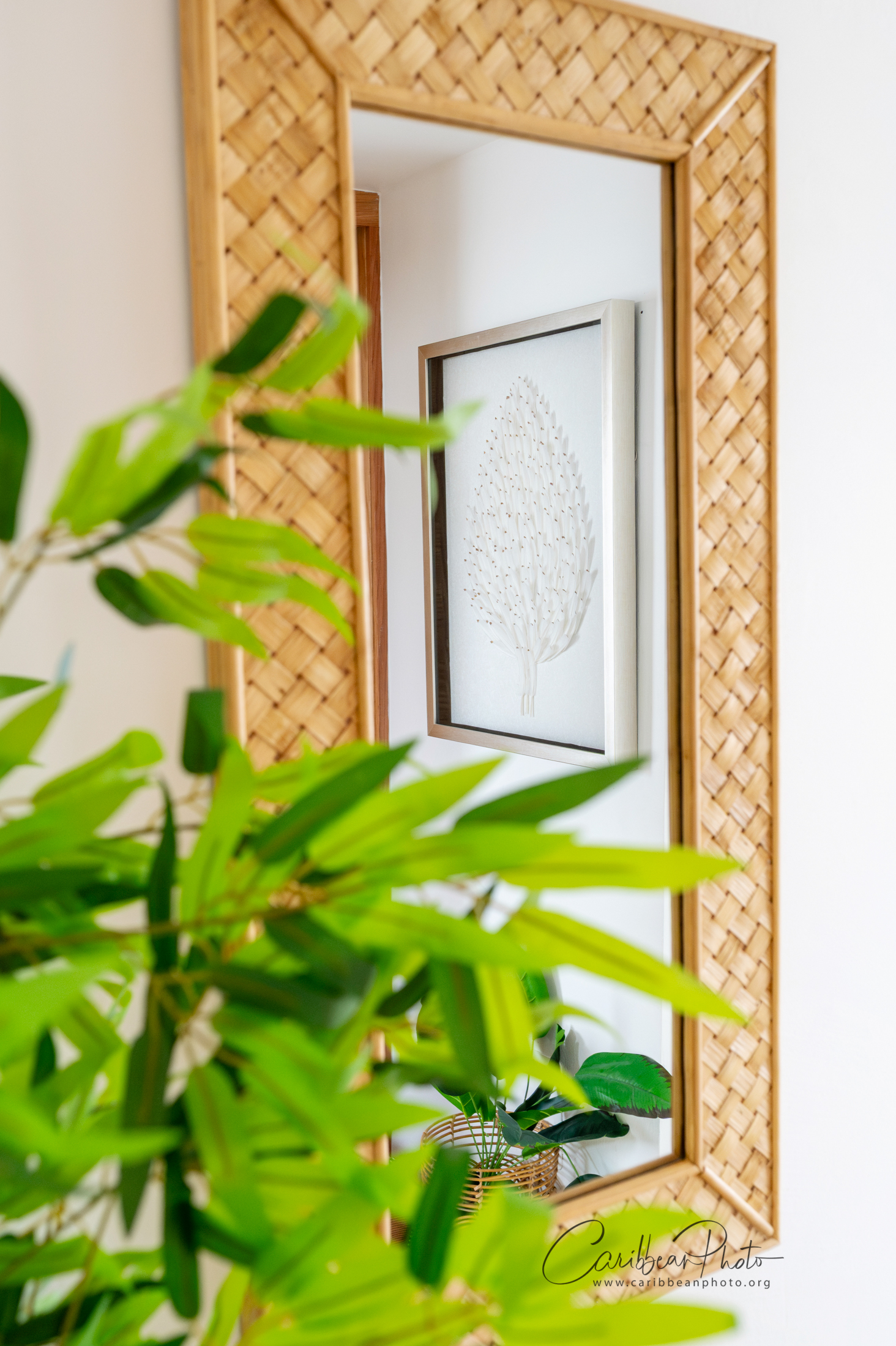 Estrella Garden Penthouse in Dominicus - timber slat wall - Home Now Design