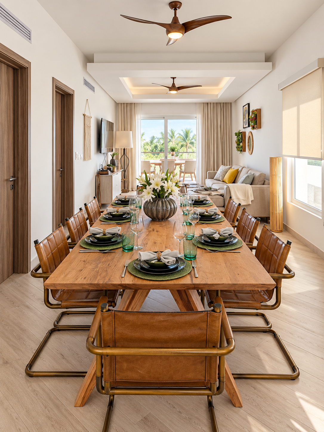 Punta Cana Apartment Final Styling - console styling - Home Now Design